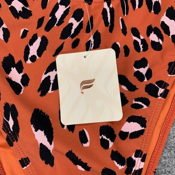 Fabletics Bikini Bottom Womens XL Extra Large Cheetah Noa High Cut Swim Brief - Picture 3 of 14